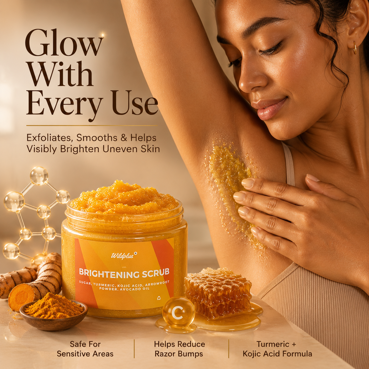Brightening Turmeric & Kojic Acid Scrub